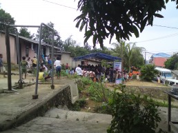 View of the Medical tent